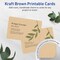 Avery Kraft Brown Invitation Cards, 5" x 7" Rectangle Rounded Corners